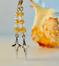 Christmas Earrings, Star With Sparkly Crystals, Secret Santa, Stocking Filler - Image 3