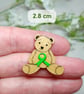 Non-Hodgkin Lymphoma Awareness Bear Pin, Handmade Teddy Support Brooch - Image 4