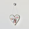 'Mother of the Bride' Heart - Hanging Decoration