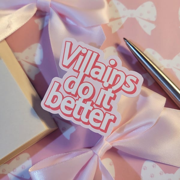 Villains do it better - Book Smut Sticker