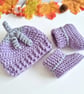 Summerween Pumpkin Hat & Booties Set - Handmade Crochet Baby Gift