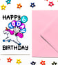 6th Birthday Card, Unicorn Birthday Card, Girls Sixth Birthday Card, Niece - Image 5