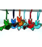 Bird Mini Suncatcher Stained Glass Handmade Colour Choice Gift - Image 3