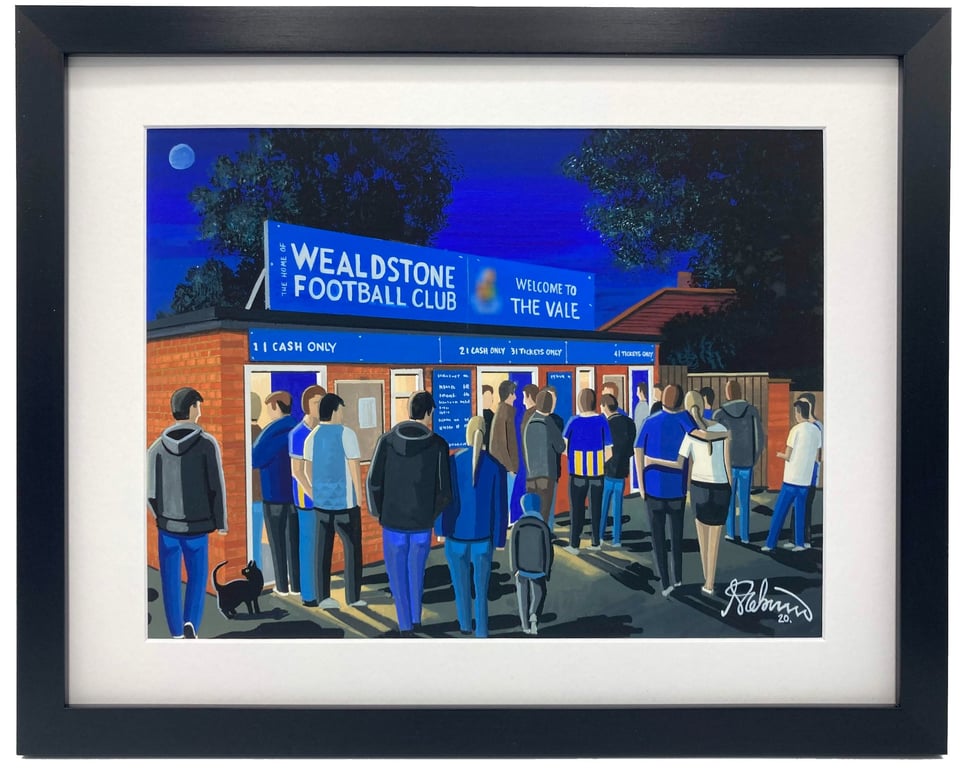 Wealdstone, Framed & Unframed Fine Art Print Football FC, Grosvenor Vale Gift