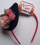 Pink floral fascinator  - Image 5