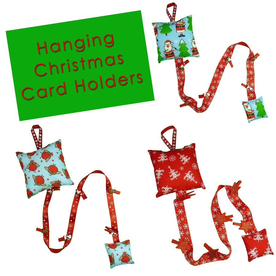 Hanging Christmas Card Holders
