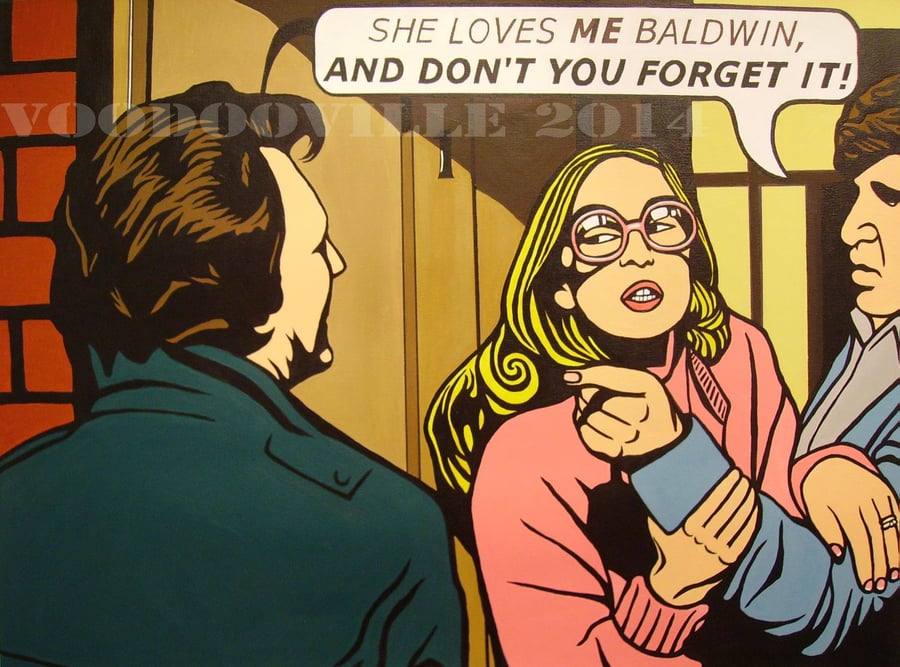 Coronation Street Deirdre Mike & Ken pop art print 10 x 8 