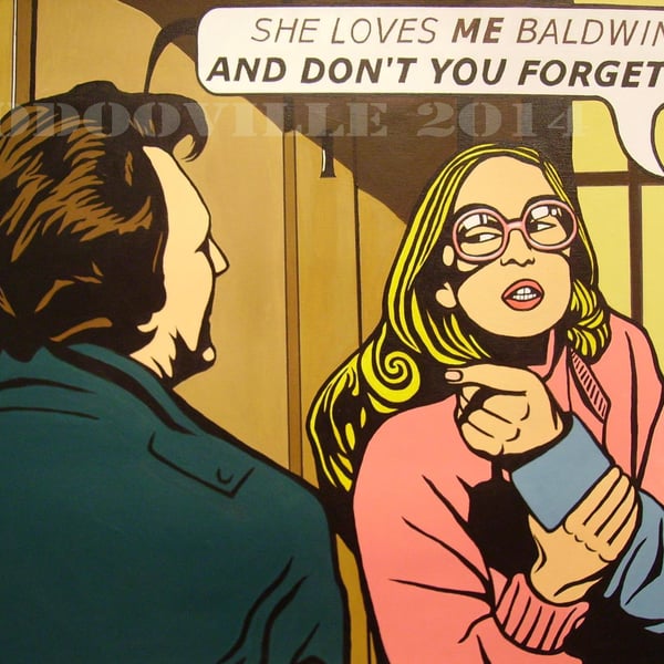 Coronation Street Deirdre Mike & Ken pop art print 10 x 8 