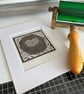 Linocut Print - "Hedgehog" - Image 9