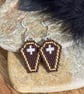 Gothic inspired Halloween coffin earrings - Image 3