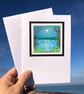 Lakeside view in moonlight Blank Any Occassion Card - Image 5