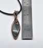 Wrapped and Woven Banded Agate Unisex Pendant - Image 9