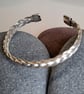 Sterling Silver Torque Cuff Bangle 10 strand Bracelet - Image 3