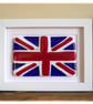Union Jack Flag British Fused Glass Framed Picture - Image 4