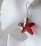 Sterling Silver and Swarovski Crystal Starfish Earrings - Image 4