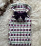 Mini Hot Waterbottle - Damson. Handwoven in Wales - Image 3
