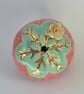 Ceramic Strawberry Christmas Decoration – Handmade Strawberry Bauble with Gold