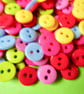 100 Assorted 9mm  Acrylic Buttons  2 holes - Image 2