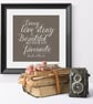 Love Story Romantic Personalised Print - 5 colour options - Image 5