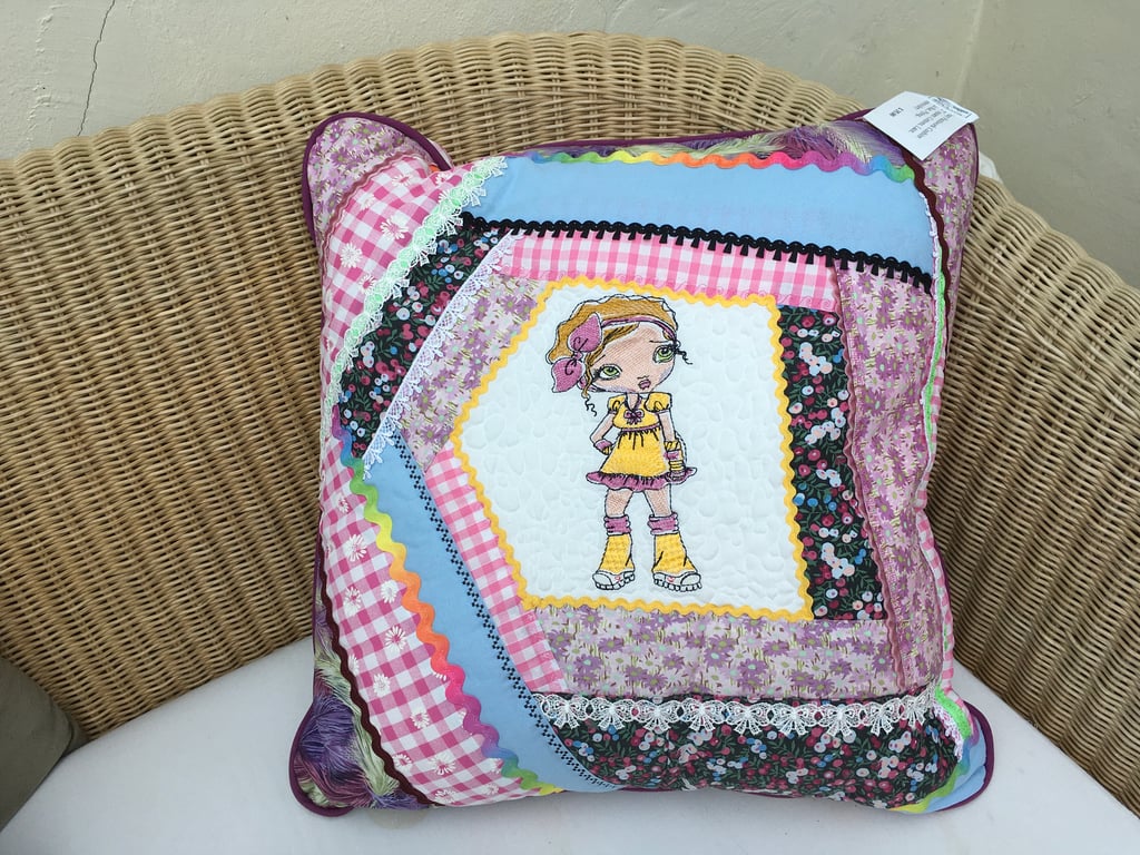 Gift for Teenage Girl, Bright and Funky Cushion, Large Size for Lounging.On Sale