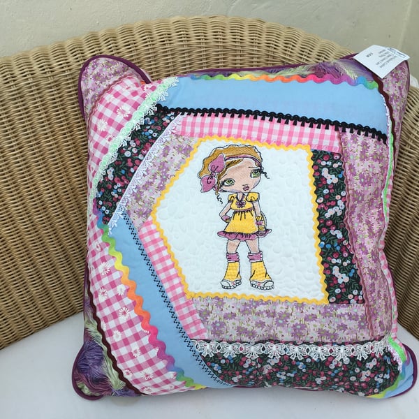 Gift for Teenage Girl, Bright and Funky Cushion, Large Size for Lounging.On Sale