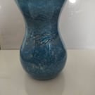 Glass vase with resin pouring