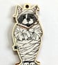 Halloween Cat Laser Cut Wooden Decorations - 4 MEOWOWEEN Designs To Choose From - Image 3