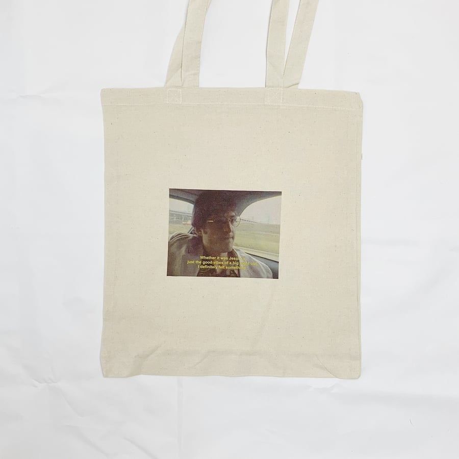 Louis Theroux Feeling the Vibes Tote Bag Vintage 90s Y2K Aesthetic