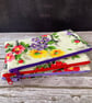 Pencil Case made from Rare 1940s Vintage Barkcloth Fabric, Lilac - Image 8