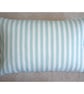Tempur Travel Pillow Cover Duck Egg Stripes 16"x10" 16x10 - Image 1
