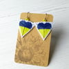 Hearts for Ukraine Flag Earrings