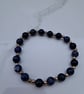 Sodalite and rose gold plated stretchy bracelet
