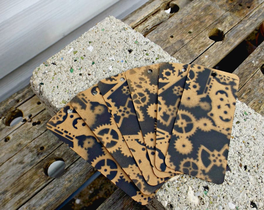 Steampunk Inspired Kraft Gift Tags (6)