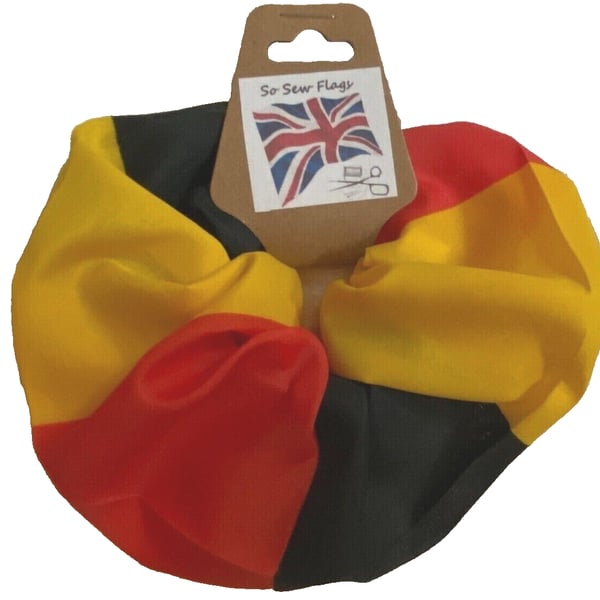 Belgium Flag Hair Scrunchie Scrunchies Accessory Band Elastic