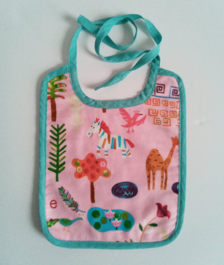 Perfectly Imperfect, Babies bib in traditional style, reversible bib for babies