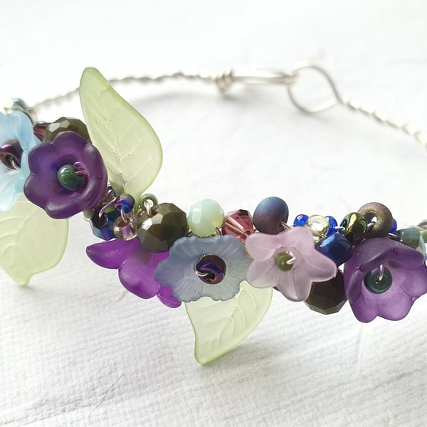Purple Flower Bracelet