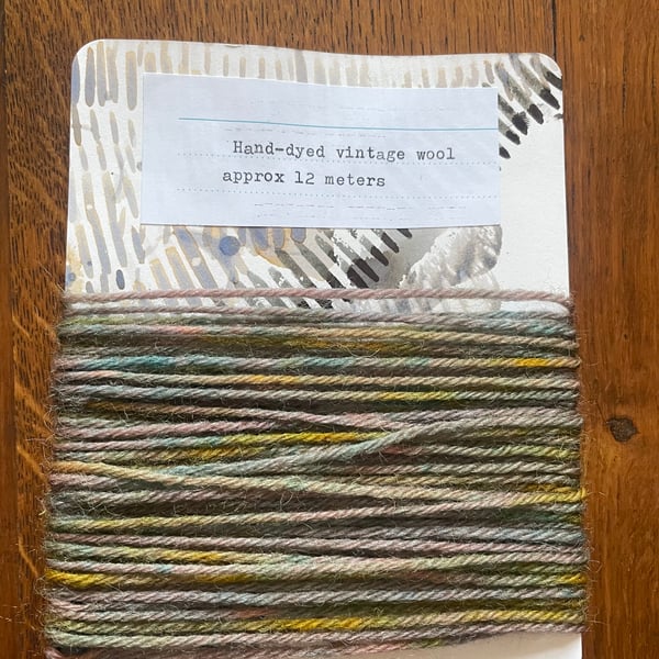 Upcycled 100% Wool Mending Thread. Multicoloured