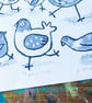  Pigeon Toes original A3 Screen Printby Jo Brown Happy Tomato- unframed - Image 7