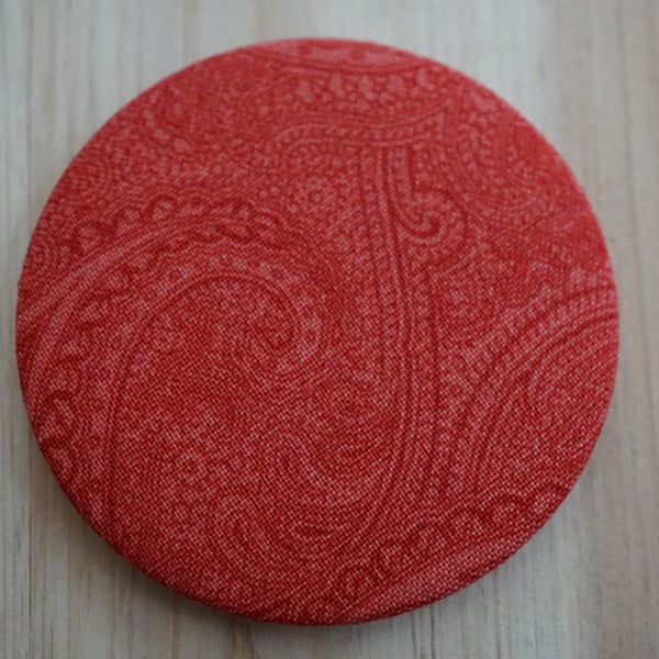 Paisley Fabric Pocket Mirror