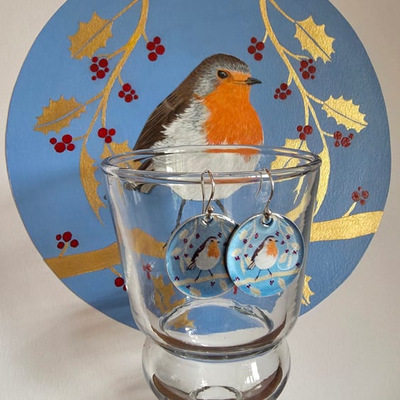 Robin Aluminium Standard Earrings