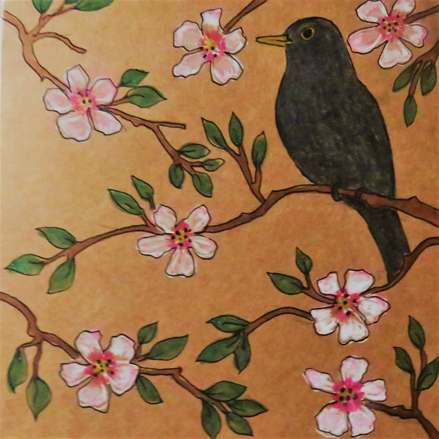 Blackbird and Blossom