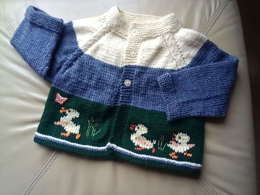 The Ducklings cardigan - 6 to 12 months