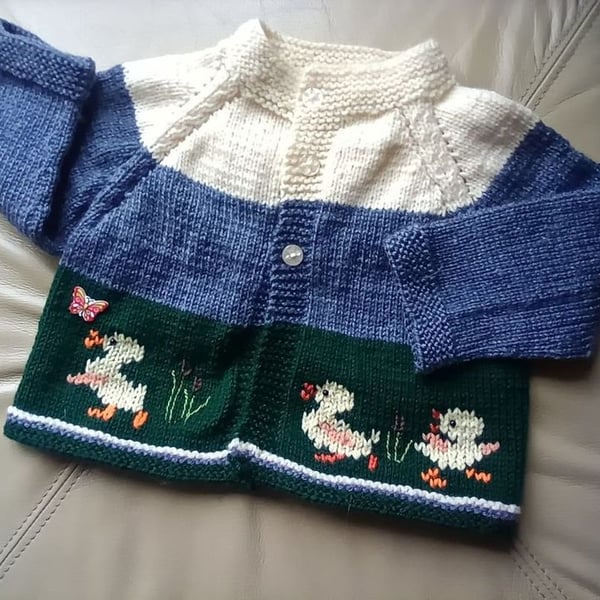 The Ducklings cardigan - 6 to 12 months