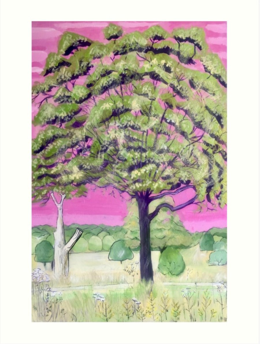 ‘The Dream Tree’ Art Print By Sally Anne Wake Jones