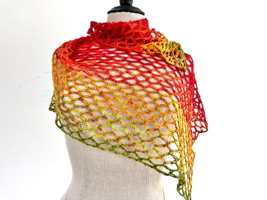 Crochet Vibrant Summer Shawl