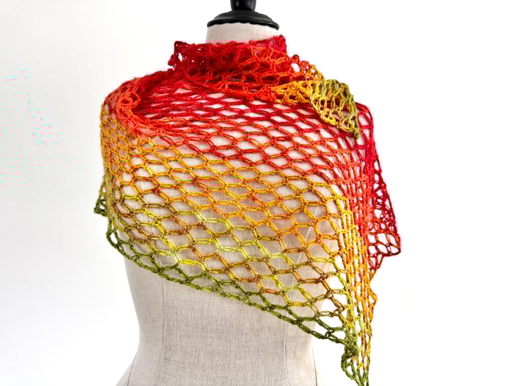 Crochet Vibrant Summer Shawl