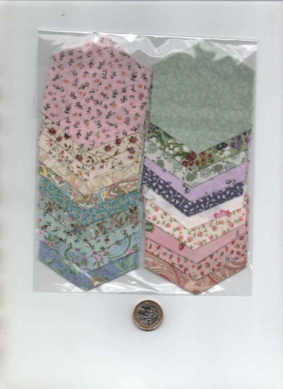 ChrissieCraft patchwork HEXAGONS kit for English Paper Piecing