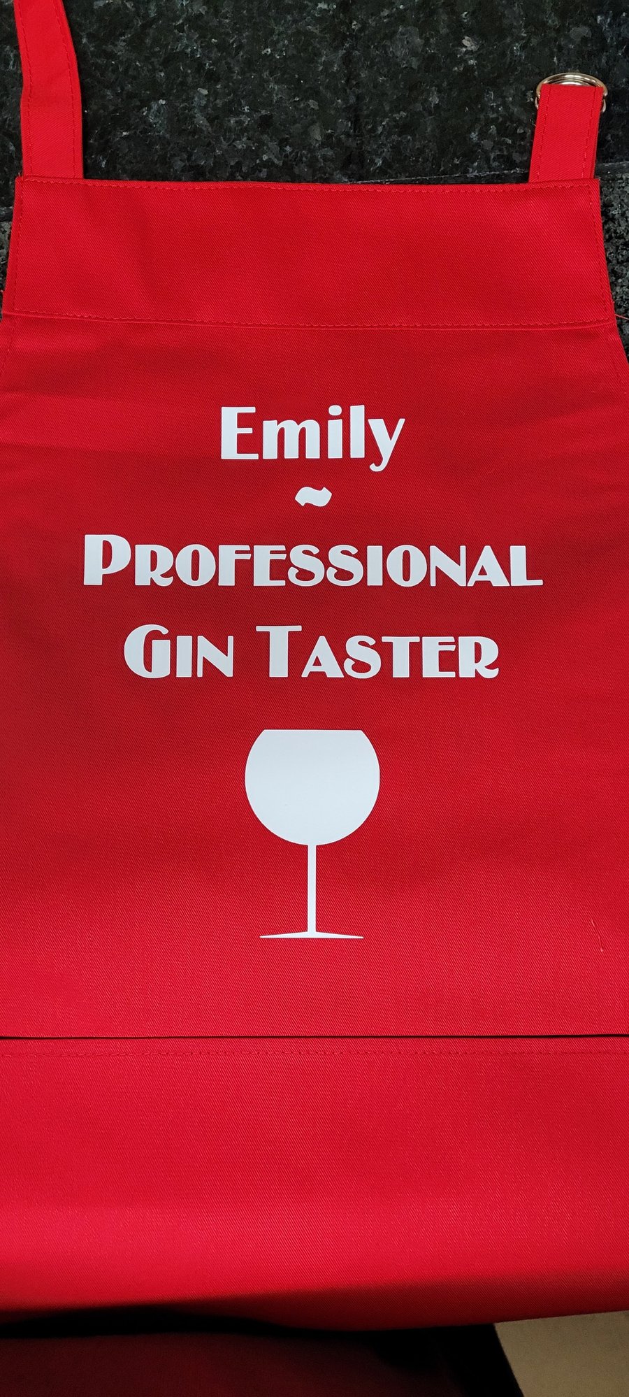 Professional Gin taster large apron , 100% cotton and personalised