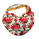 Heart Shaped Reversible Gift Bag with Floral Design