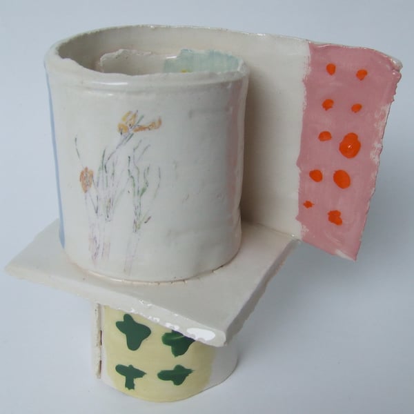 The Mug with Crocus - Cardboard Ceramics in Spring